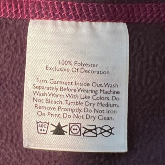 Eddie Bauer First Ascent Womens Purple Outdoor Hiking Fleece Sweater Sz M - Picture 7 of 11